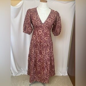 Velvet Heart Los Angeles tired midi floral dress size Sml